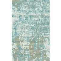 Laria Handloom Gumbo Blue / Sage Green Rug - 4x6