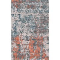 Laria Handloom Slate Gray / Contessa Rust Rug - 8x10