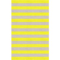 Handmade Silver Yellow HSAE12DJ04  Stripe Rugs 5'X8'