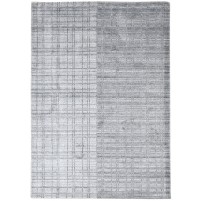 Modern Handloom Silk Dark Grey 4' x 6' Rug