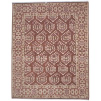 Traditional-Persian/Oriental Hand Knotted Wool Rust 8' x 10' Rug