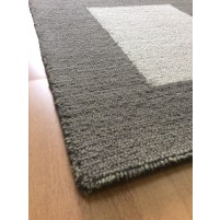 Handmade Wool Modern Beige/ Brown 5x8 lt1416 Area Rug