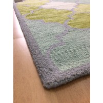 Handmade Wool Modern Blue/ Green 5x8 lt1439 Area Rug