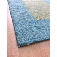 Handmade Wool Modern Blue/ Green 5x8 lt1452 Area Rug