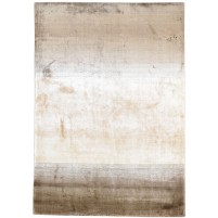 Modern Handloom Silk Brown 4' x 6' Rug