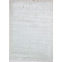 Modern Handloom Wool / Silk (Silkette) Silver 5' x 7' Rug