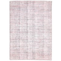 Modern Handloom Silk Pink 5' x 7' Rug