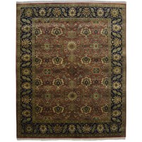 Traditional-Persian/Oriental Hand Knotted Wool Teracotta 8' x 10' Rug