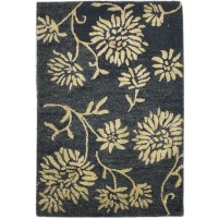 Modern Hand Tufted Wool Charcoal 2' x 3' Rug