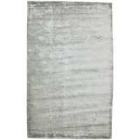 Modern Handloom Silk (Silkette) Grey 5' x 8' Rug