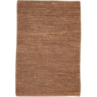 Modern Hand Knotted Jute Rust 2' x 3' Rug