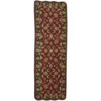 Traditional-Persian/Oriental Hand Tufted Wool Red 3' x 8' Rug