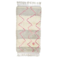 Shag Hand Knotted Wool Ivory 3' x 5' Rug