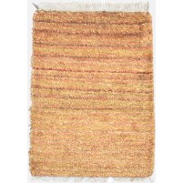 Modern Hand Knotted Jute Gold 2' x 3' Rug