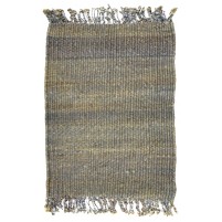 Modern Hand Knotted Jute Charcoal 2' x 3' Rug