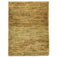 Modern Hand Knotted Jute Gold 2' x 3' Rug