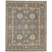 Traditional-Persian/Oriental Hand Knotted Wool Green 8' x 10' Rug