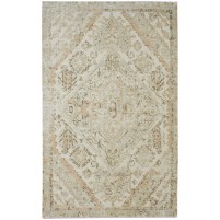 Traditional-Persian/Oriental Hand Knotted Wool Beige 5' x 8' Rug