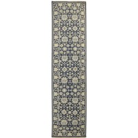 Traditional-Persian/Oriental Hand Knotted Wool Charcoal 3' x 12' Rug