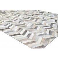 Jakarta Hand Woven Leather JAK2004 Chevron Rug