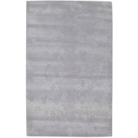 Modern Hand Tufted Wool Grey 5' x 8' Rug