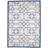 Modern Hand Tufted Wool Sand 5' x 8' Rug