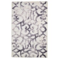 Modern Hand Tufted Wool Charcoal 5' x 8' Rug