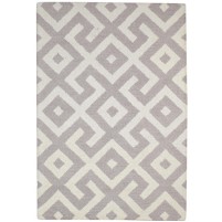 Modern Hand Tufted Wool Sand 4' x 6' Rug