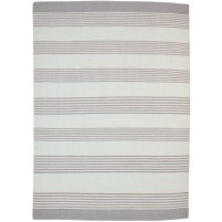 Modern Dhurrie Wool Grey 5' x 8' Rug