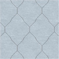 Katherine TS3001 Grey/Dark Grey 4' Square Rug