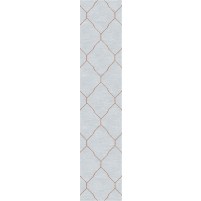 Katherine TS3001 Light Grey/Terracotta 2'6x12 Rug