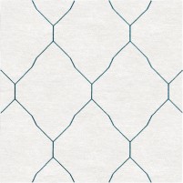 Katherine TS3001 Oatmeal/Teal Blue 4' Square Rug