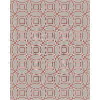 Tanesha TS3002 Brown/Red 8x10 Rug