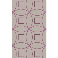 Tanesha TS3002 Brown/Purple 3x5 Rug