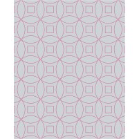 Tanesha TS3002 Light Grey/Raspberry 8x10 Rug