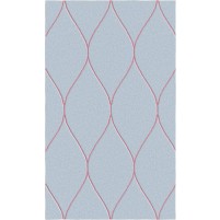 George TS3005 Grey / Pink Wool Hand-Tufted Rug - Rectangle 3' x 5'