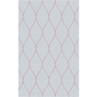 George TS3005 Light Grey / Pink Wool Hand-Tufted Rug - Rectangle 5' x 8'