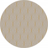 Floyd TS3013 Brown / Gold Hand-Tufted Rug - Round 9'