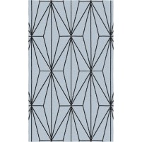 Floyd TS3013 Grey / Black Hand-Tufted Rug - Rectangle 3' x 5'