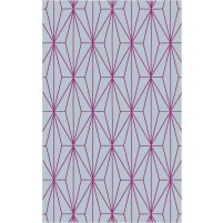 Floyd TS3013 Grey / Purple Hand-Tufted Rug - Rectangle 5' x 8'