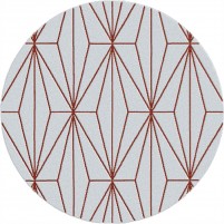 Floyd TS3013 Gray / Kenyan Copper Hand-Tufted Rug - Round 4'