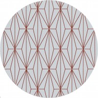 Floyd TS3013 Gray / Kenyan Copper Hand-Tufted Rug - Round 6'