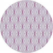 Floyd TS3013 Gray / Purple Hand-Tufted Rug - Round 9'