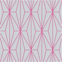 Floyd TS3013 Gray / Raspberry Pink Hand-Tufted Rug - Square 4'