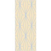 Floyd TS3013 Peach / Sky Blue Hand-Tufted Rug - Runner 2'6" x 6'