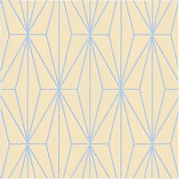 Floyd TS3013 Peach / Sky Blue Hand-Tufted Rug - Square 4'