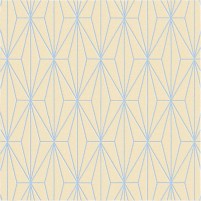 Floyd TS3013 Peach / Sky Blue Hand-Tufted Rug - Square 6'