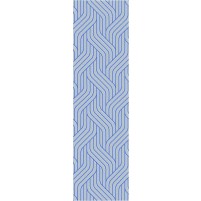 Twist TS3014 Gray / Rich Blue Rug - Runner 2'6" x 9'