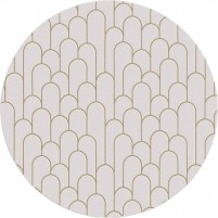 Amelia TS3015 Handmade Beige / Canvas Brown  Rug - Round 6'