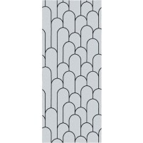 Amelia TS3015 Handmade Grey / Black  Rug - Runner 2'6" x 6'